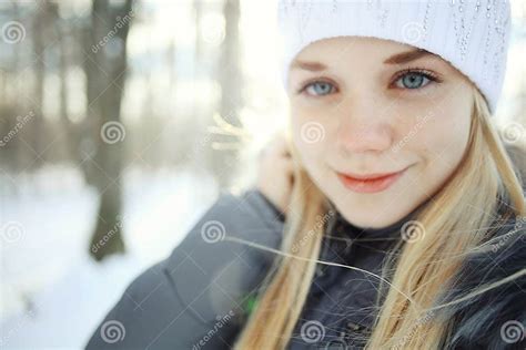 Beautiful Young Blonde Teen Stock Image Image Of Female Caucasian