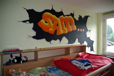 49 Graffiti Wallpaper For Boys Bedroom On Wallpapersafari