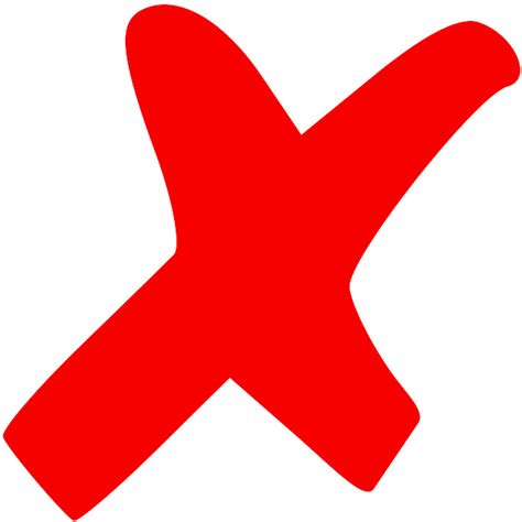 Red X Cross Uncheck Badsvg Zombie Jombie Wiki Clipart Best