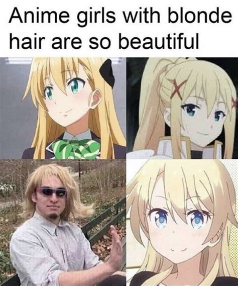 Blonde Anime Girls Meme By Midabe01 Memedroid