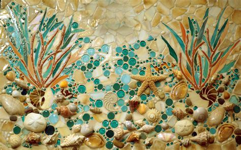 Beach Mosaic Muraldesigner Glass Mosaics