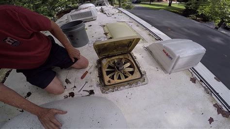 Replace Rv Roof Vent Fan Motor Assembly Youtube