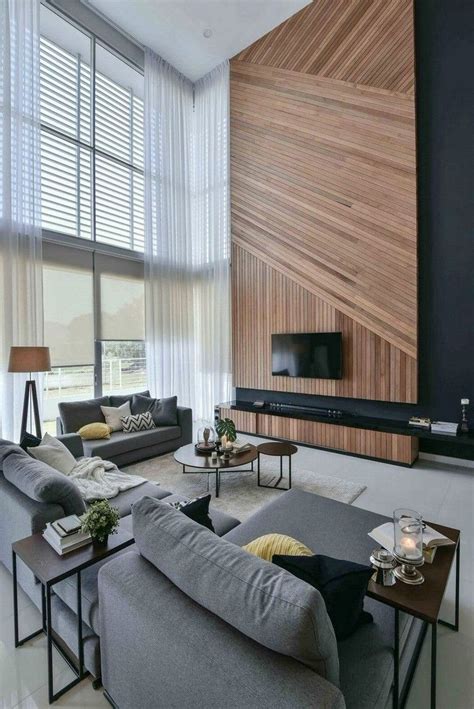 41 Beautiful Living Room Design Ideas High Ceiling Living Room