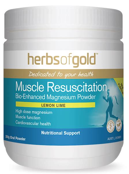 Herbs Of Gold Muscle Resuscitation 35 To 40 Off Rrp Magnesium