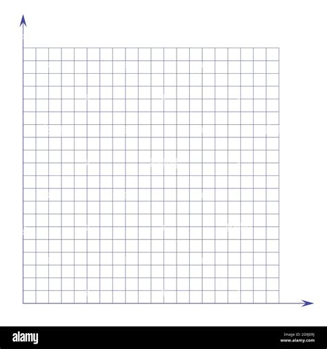 Grid Paper Mathematical Graph Cartesian Coordinate System With X Axis