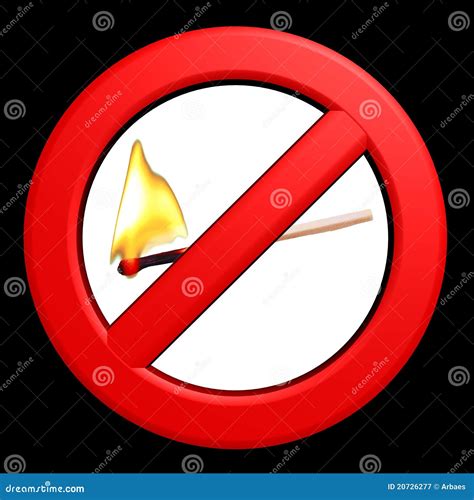Forbidden flame sign stock illustration. Illustration of danger - 20726277