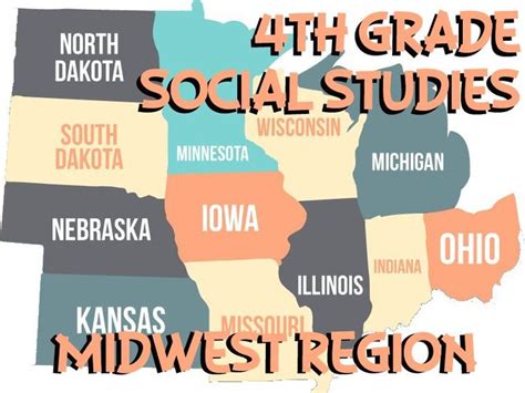 Mid West United States Region Study Guide And Worksheets Social