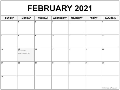 ✓ free for commercial use ✓ high quality images. February 2021 calendar with holidays
