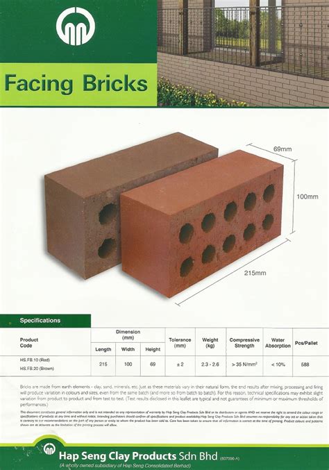 Selection of the proper specification and classification within that Facing Bricks Facing Brick Bricks Johor Bahru JB Malaysia ...
