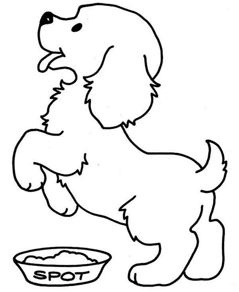 Easy Dog Coloring Pages At Free