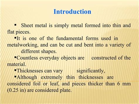 Sheet Metal Operations1class Ppt