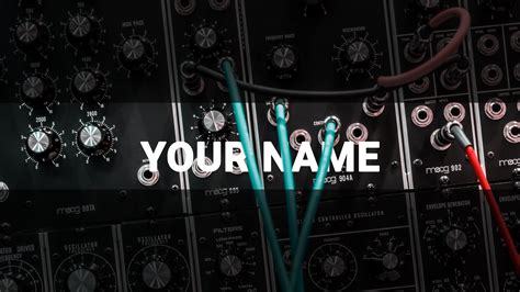 Free Synthesizer Youtube Banner Template 5ergiveaways