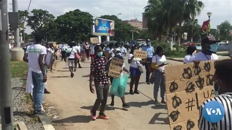 Manifestação Luanda Lixada Na Capital De Angola Youtube