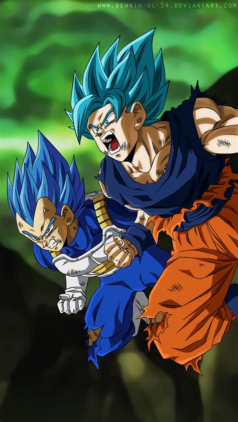 Goku Blue And Vegeta Ultra Blue Vs Jiren Ep123 By Sennin Gl 54 On