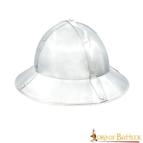 Infantry Helmet Kettle Hat From 13th To 14th Century With Leather L