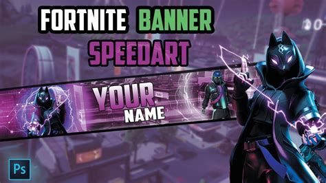 Fortnite Banner Template For Youtube Gaming Channel Youtube