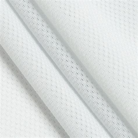 White Stretch Polyester Mesh Mesh Other Fabrics Fashion Fabrics