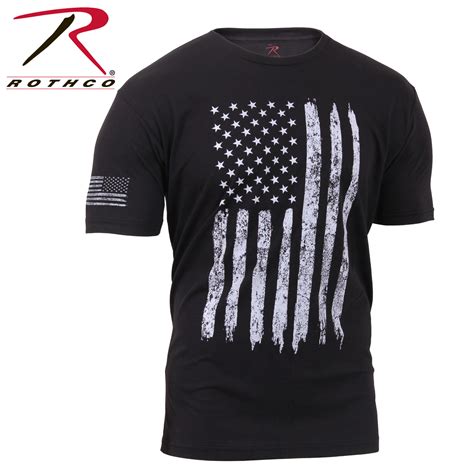 Rothco Distressed Us Flag Athletic Fit T Shirt
