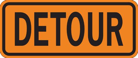 Detour Sign Clip Art At Vector Clip Art Online Royalty