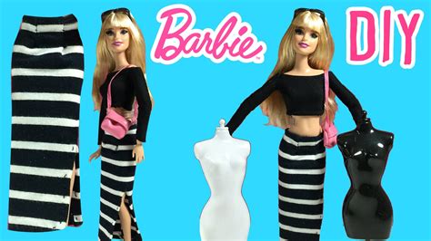 Diy How To Make Barbie Doll Long Skirt Barbie Clothes Tutorial