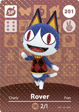 It is not yet known if rover only appears. Rover (Animal Crossing Cards - Series 3) amiibo card ...