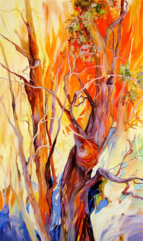 Fireglow Painting By Rae Andrews Pixels