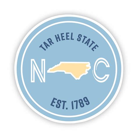 Tar Heel State North Carolina Sticker – Big Moods