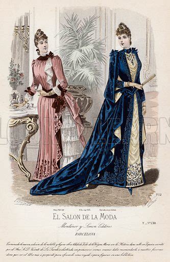 French Fashion Plate Late 19th Century Stock Image Look And Learn