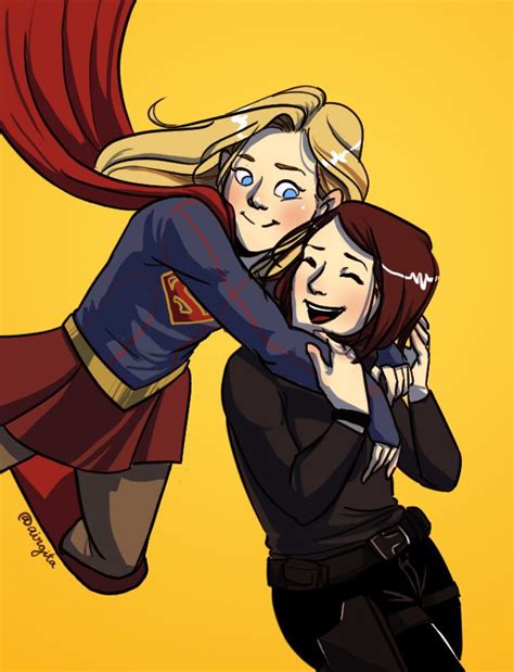 Alex And Kara Hug Supergirl Fanart By Airgita Flash