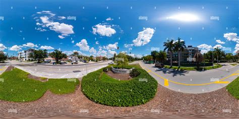 Vue à 360° De 360 Vr Photo Panneau Dentrée à Davis Island Tampa Fl Usa