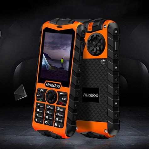 Huadoo Ip68 Waterproof Mobile Phone Fm Flashlight Torch Support