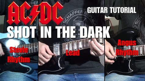 Guitar Tutorial Shot In The Dark Acdc Complete Song With Tabs
