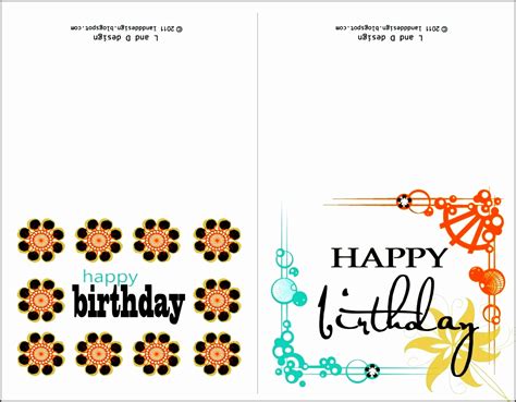 8 Birthday Card Printable Template Sampletemplatess Sampletemplatess