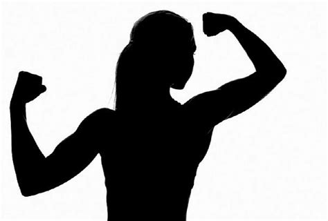 Woman Lifting Weights Silhouette Clip Art Library