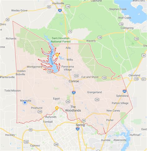 Precinct 2 Map Montgomery County Precinct 2 Commissioner