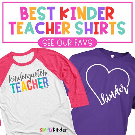 11 Teacher Shirts Every Kindergarten Teacher Wants Simply Kinder