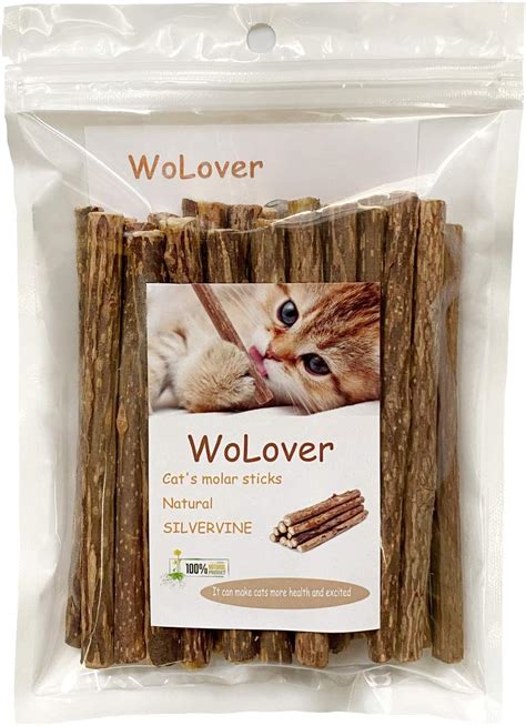 Wolover Silvervine Sticks For Cats Natural Catnip Sticks Matatabi Chew