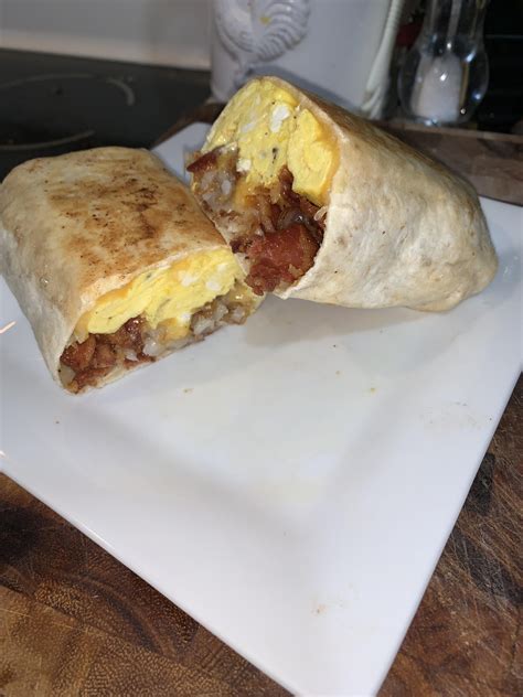 Homemade Breakfast Burrito Rfood
