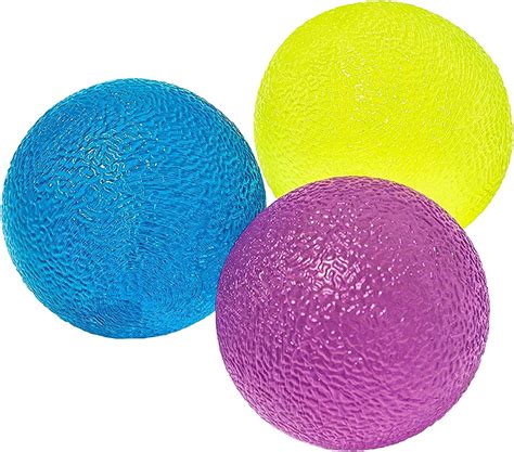 Voarge Hand Exercise Balls Hand Therapy Exercise Balls Silicone Finger Strengthener Relieves
