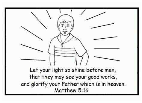 Jesus Is The Light Of The World Coloring Pages Coloring Home