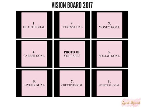 How To Make A Vision Board Free Printable Laurel Musical