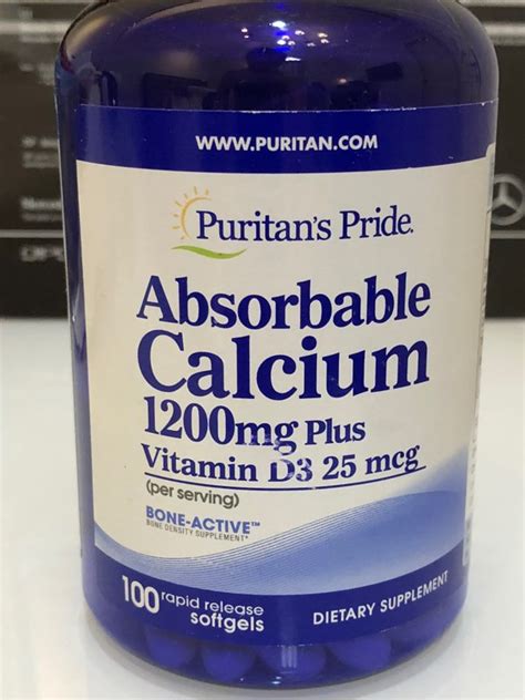 Jual Clearance Absorbable Calcium 1200 Mg With Vitamin D3 Di Lapak