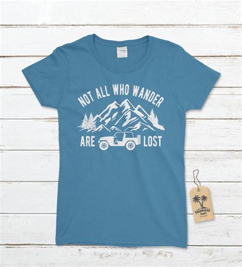 women s not all who wander are lost t shirt great outdoor etsy