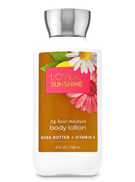 Bath And Body Works Signature Collection Love And Sunshine Super Smooth Body Lotion 8 Oz