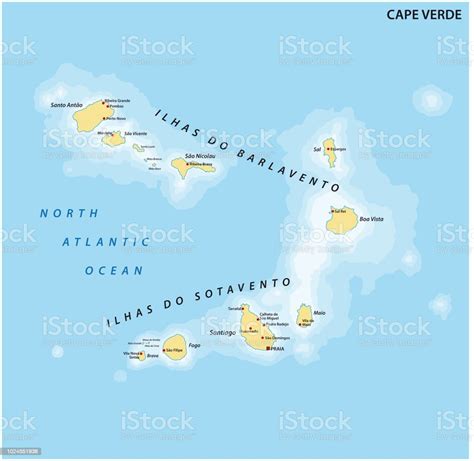 Ilustración De República De Cabo Verde Mapa Del Vector Y Más Vectores