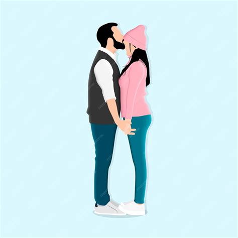 Premium Vector Couple In Love Illustration In Flat Style