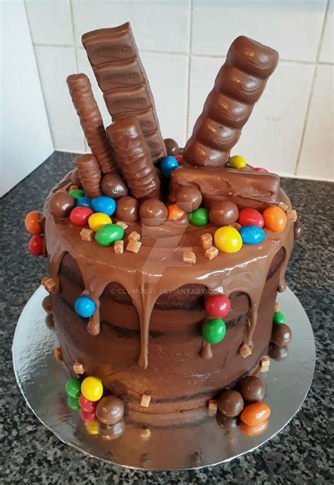 How To Make A Drip Cake To Wow The Party In Chocolate Bar Cakes Chocolate Birthday Cake