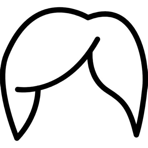 Female Hair Variant Outline Icons Free Download