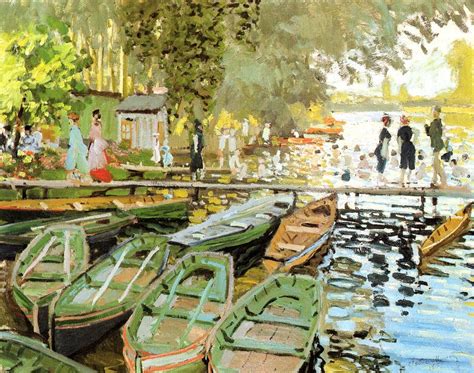 Les Bain De La Grenouillere Painting By Claude Monet Fine Art America