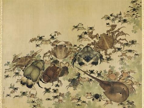 Crustaceans Edo Period C1825 Giclee Print Katsushika Hokusai
